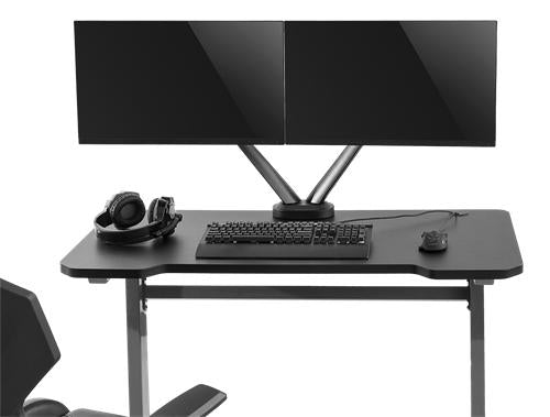 Dubbel Skärmar Fjäderstödd Pro Gaming Monitor Arm