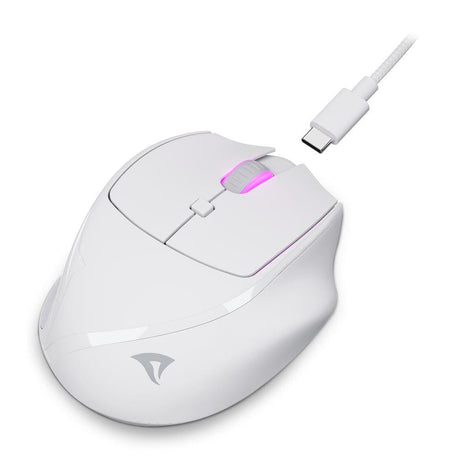 Sharkoon OfficePal M25W White 4000 DPI 69g 2.4GHz Wireless 50h Rechargeable Mouse Sharkoon