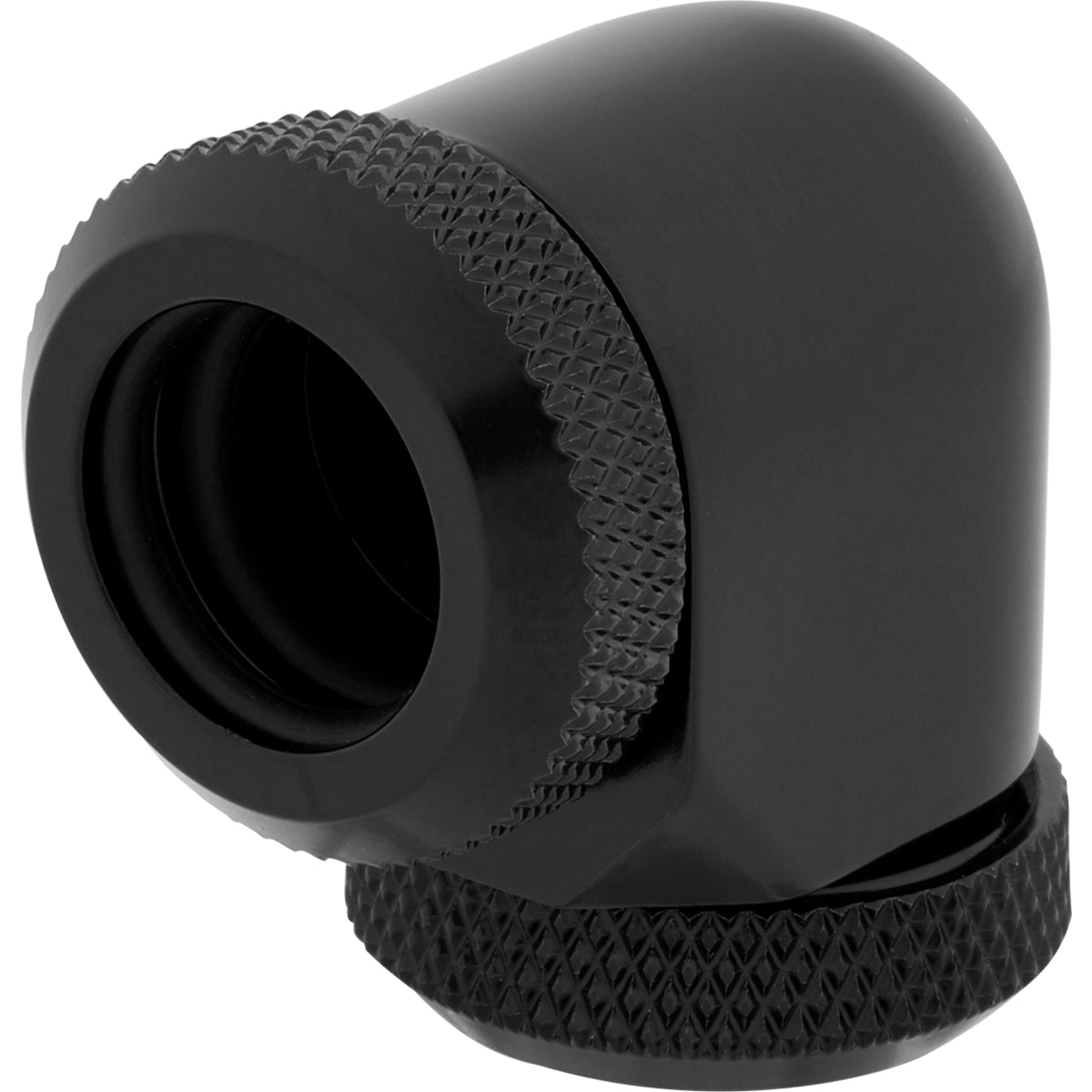 CORSAIR Hydro X Series XF Hardline 90° 12mm ytterdiameter vinklad koppling för vätskekylningssystem 2-pack svart