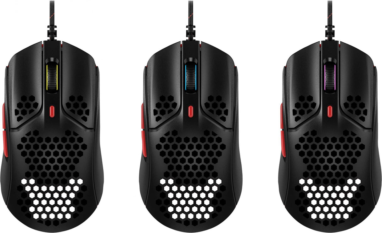 HyperX Pulsefire Haste Optisk Kabel Svart Röd