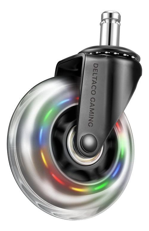 Deltaco Gaming RGB Caster Gaming Stol