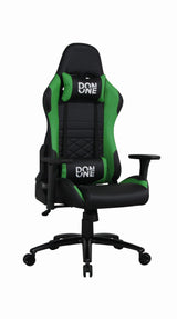 Don One - GC300 Gamer Stol Svart/Grön - PU Läder - Upp Till 120 KG