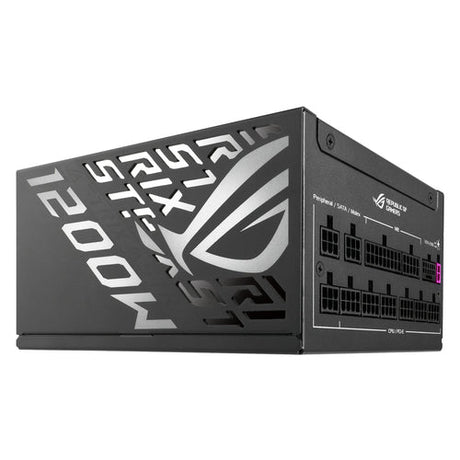 ASUS ROG Strix 1200P Gaming E – 1200 W Platinum PSU – modulære stik og side