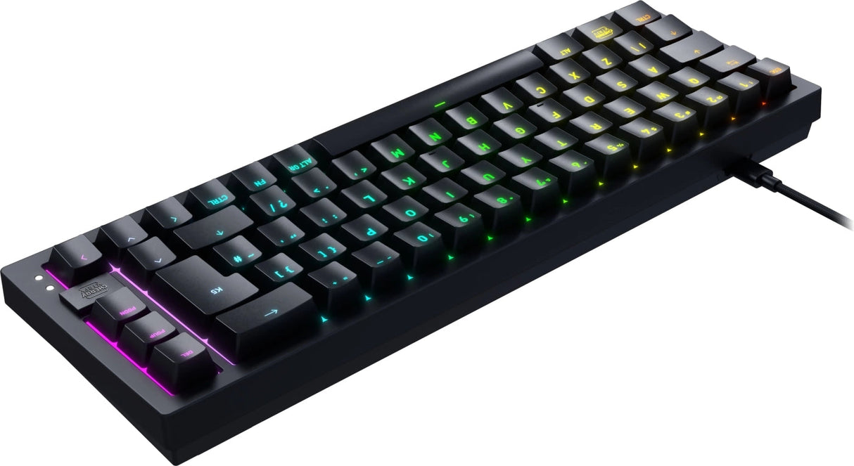 Xtrfy K5V2 RGB, Kompakt Mekaniskt Tangentbord, 65 %, Svart, Nordiskt