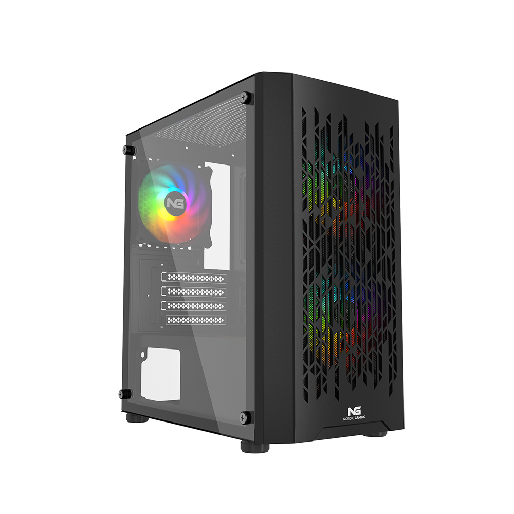 Nordic Gaming Fenris RGB Mini Tower micro-ATX - Svart