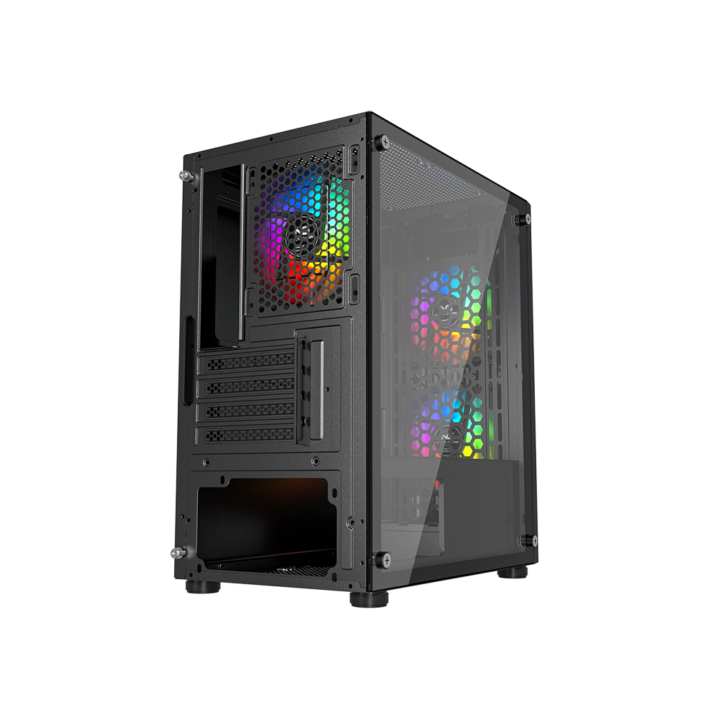 Nordic Gaming Fenris RGB Mini Tower micro-ATX - Svart