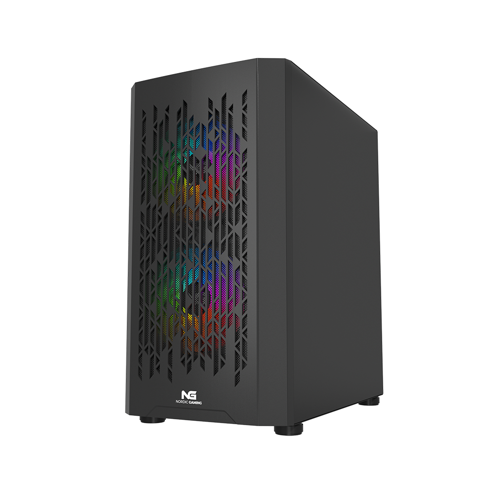 Nordic Gaming Fenris RGB Mini Tower micro-ATX - Svart