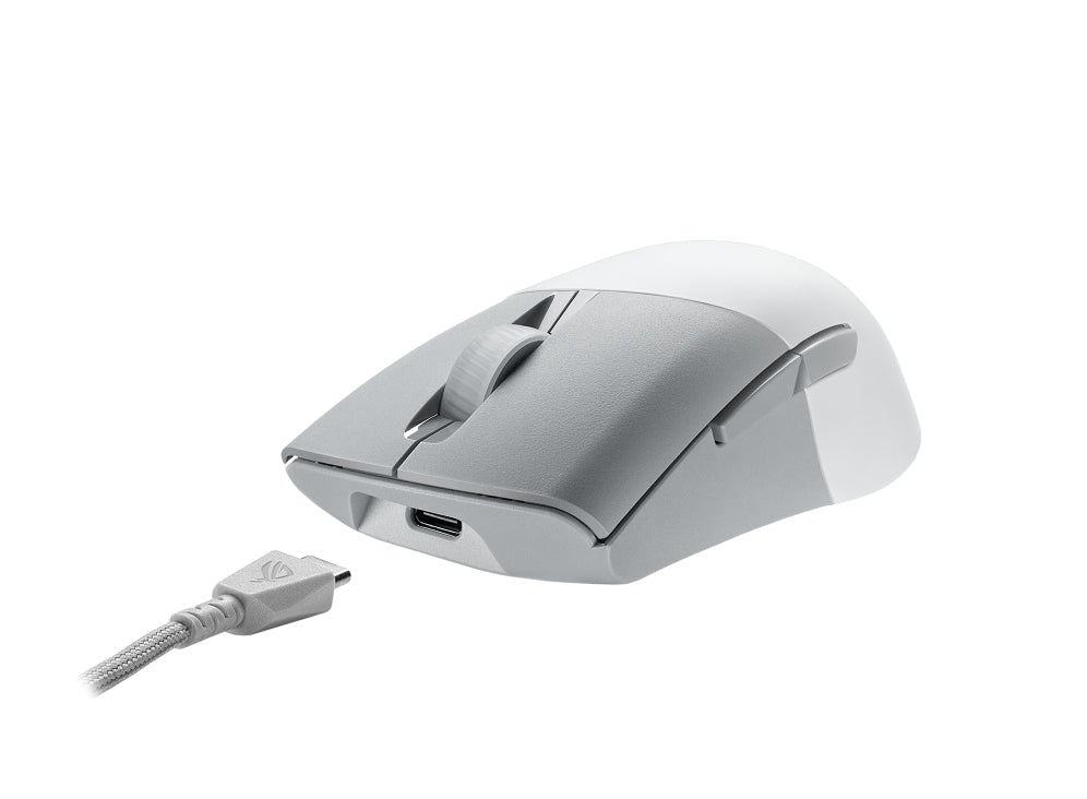 ASUS ROG KERIS Trådlös AimPoint Moonlight White Gaming Mus