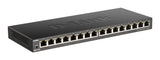 D-Link DGS-1016S/E – slank 16-port Gigabit-switch – produktbillede 0