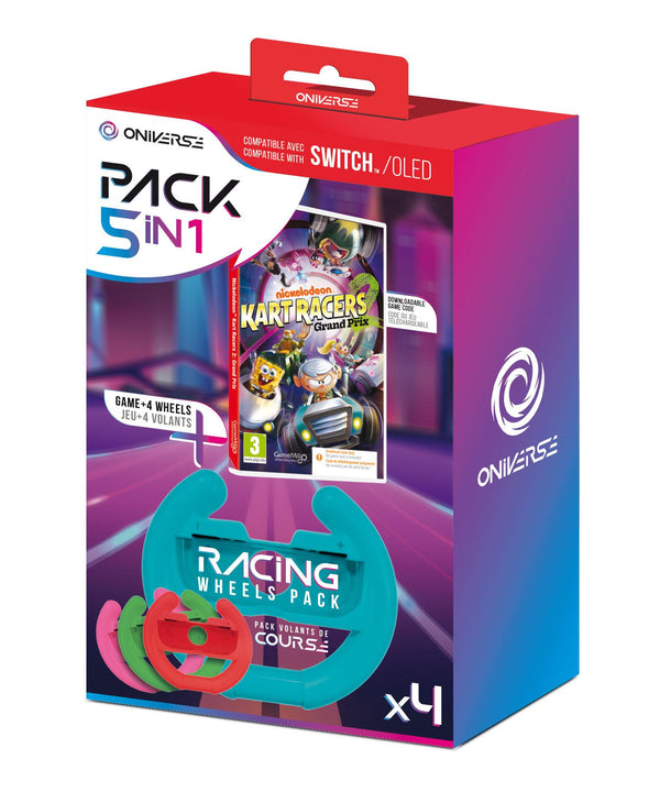 Universe Nsw-paket Ciab Nickelodeon Kart Racers 2: Grand Prix + 4 hjul