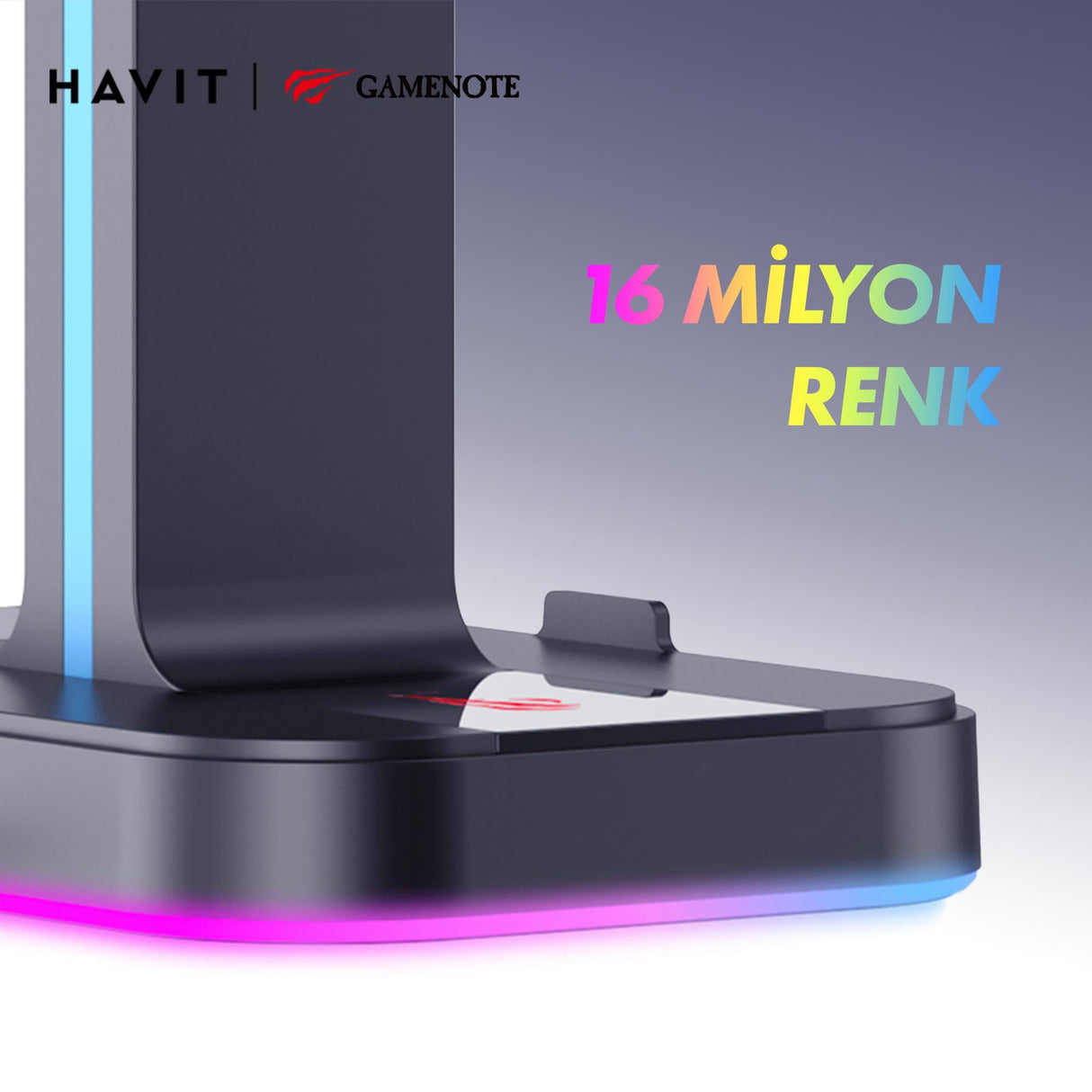 Hörlursställ Havit TH650 RGB