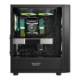 Darkflash DK360 Datorfodral + 4 ARGB-fläktar (svart)