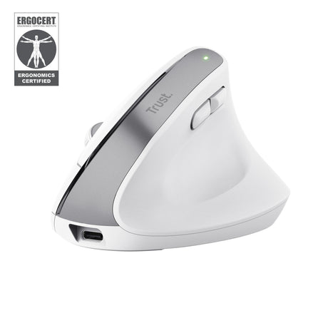 TRUST BAYO+ ERGONOMIC WIRELESS MOUSE - WHITE TRUST