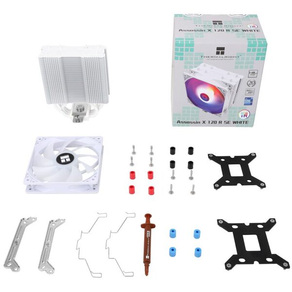 Thermalright Assasin X120 R SE Vit ARGB - 120 Mm Enkeltornskylare