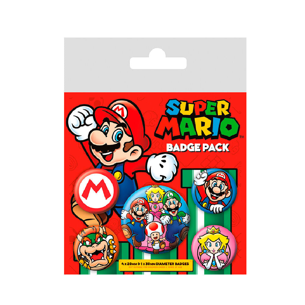 Super Mario Various Badge Pack