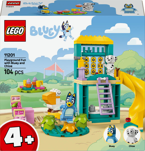 LEGO Bluey – Lekplatslek med Bluey och Chloe