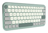 ASUS Marshmallow Keyboard KW100 – taster og arbejdsflade set ovenfra (vinkel 4); tastaturlayout illustrativt