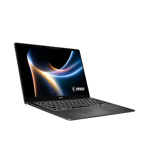 MSI Prestige 14 AI+ D3MG-016FR – åben computer fra modsatte vinkel