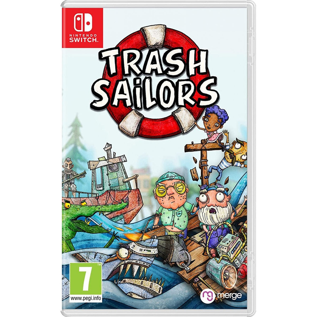Trash Sailors – omslag til Nintendo Switch