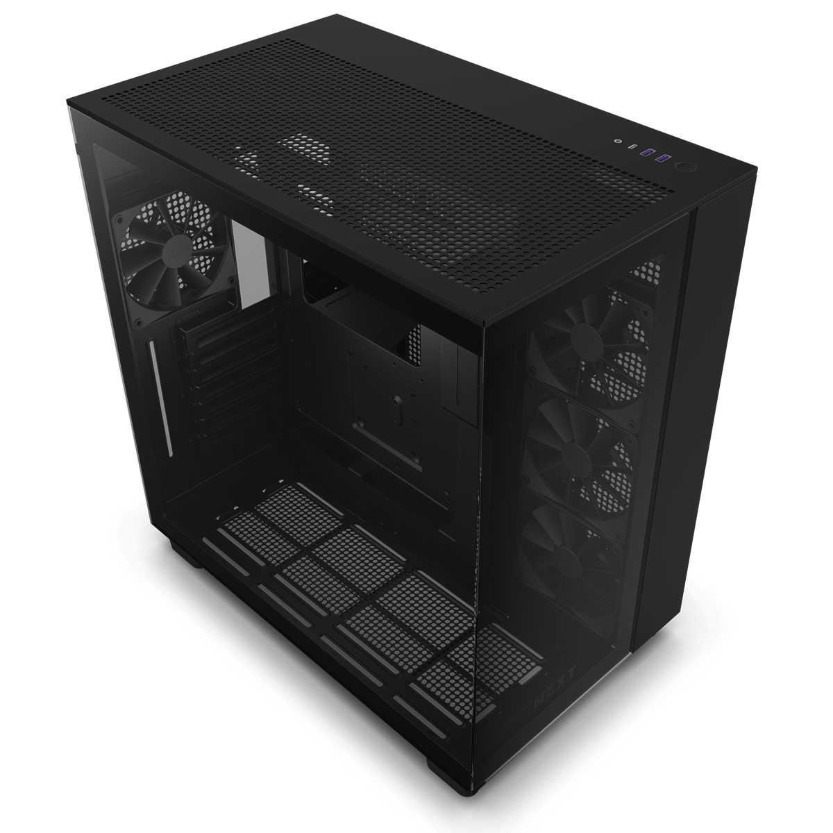 NZXT H9 Flow Black Dual Chamber Mid Tower Case