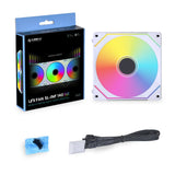 Lian li UNI FAN SL INF PWM Vit - 140 mm, infinity RGB, enkelpack