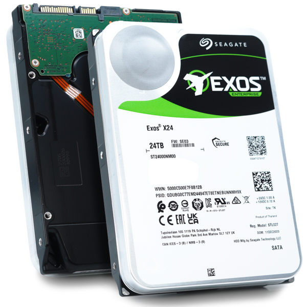 Seagate Exos Hårddisk ST24000NM000C-FR 24TB SATA-600 7200rpm - Fabriksrenoverad