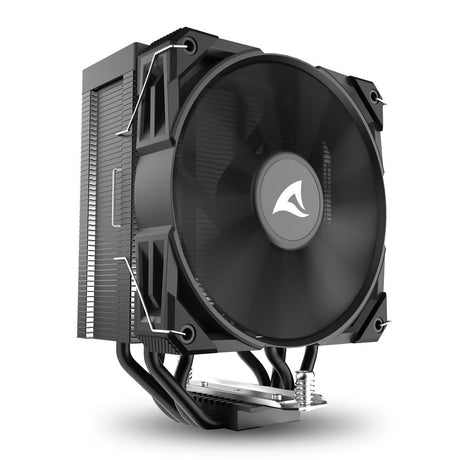 Sharkoon A40 Black 220W TDP 4-Heatpipe 120mm PWM FDB CPU Air Cooler Sharkoon