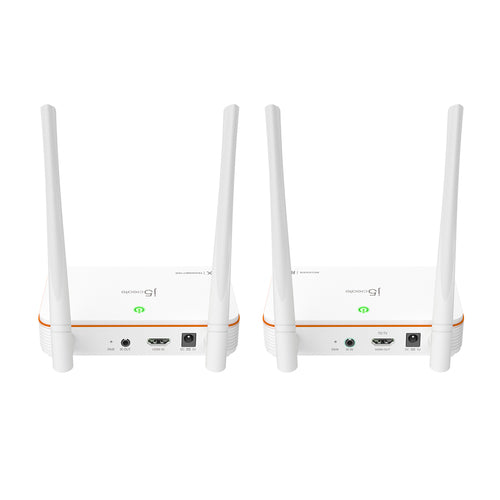 j5create – trådløs HDMI-extender, EU/UK – Tilslutninger i nærbillede