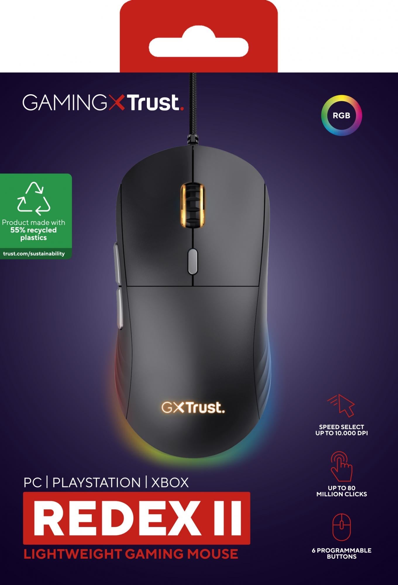 TRUST GXT925 REDEX II LÄTTVIKTSMUS