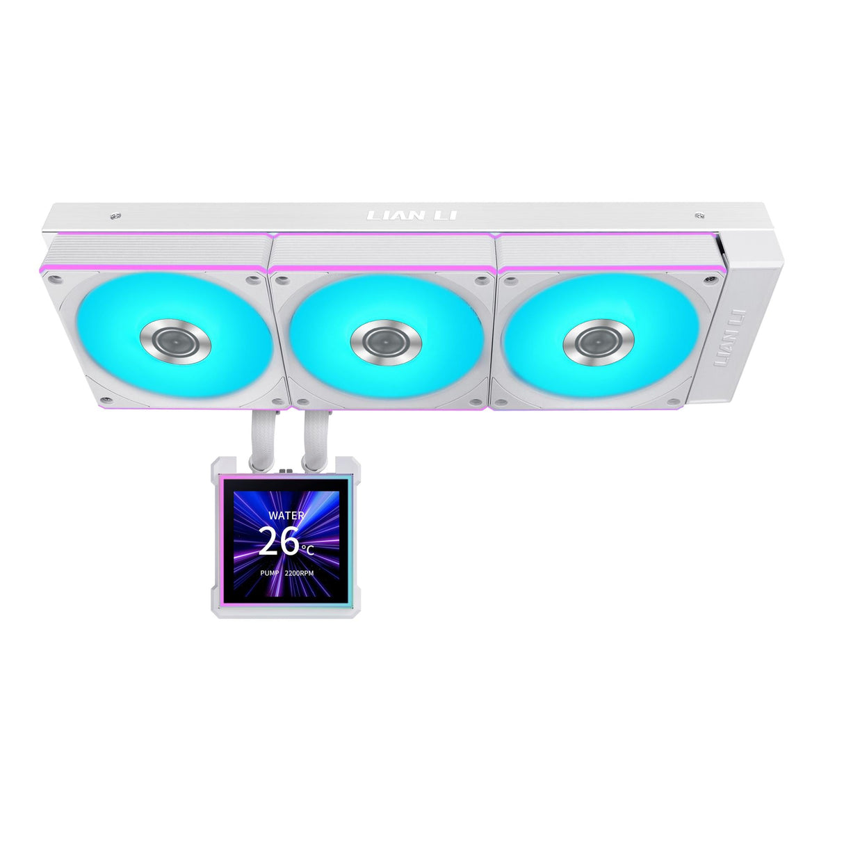 Lian Li Hydroshift II LCD-S, 360CL Wireless, White Lian Li