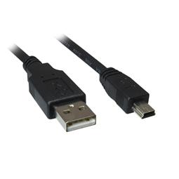 Sort Sharkoon USB-A til Mini-USB kabel