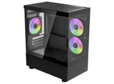 AeroCool Viewport Mini Tower Micro ATX Ingen strömförsörjning Svart