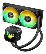 ASUS TUF Gaming LC III 240 ARGB – radiator og pumpe set skråt ovenfra