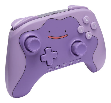 PowerA Advantage – Pokémon Ditto – Trådløs Switch 2-controller – controller skråt fra venstre