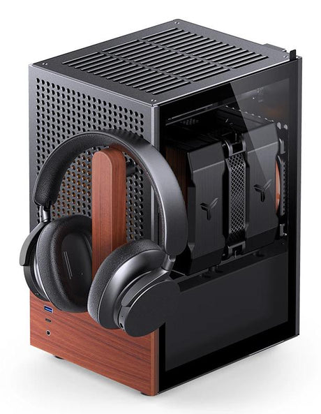 Jonsbo T6 Mini-Tower, Mini-ITX, Tempered Glass, Wood - Black Dongguan Sibositong Industrial Co., Ltd. (Jonsbo)