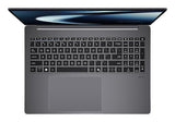 ASUS ExpertBook P5 G2 PM5606CGA-SH0086X – taster og arbejdsflade set ovenfra; tastaturlayout illustrativt