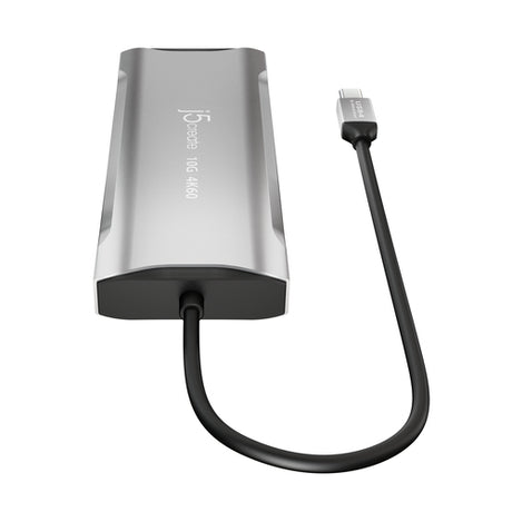 j5create JCD397-N – USB-C mini-dock til tre skærme – Overside med kabel