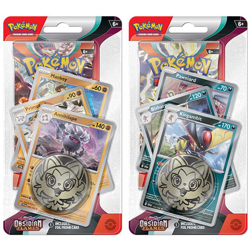 Pokemon Scarlet &amp; Violet Obsidian Flames Premium Checklane Blister ENG