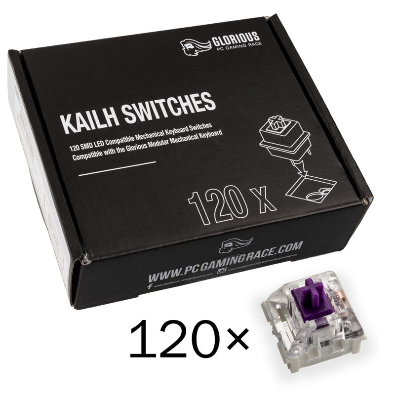 Glorious Kailh Pro Purple Switchar (120 St)