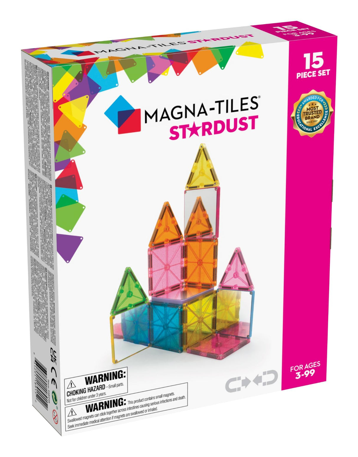 MAGNA-TILES - Stardust 15 Piece Set (90210) Magna Tiles