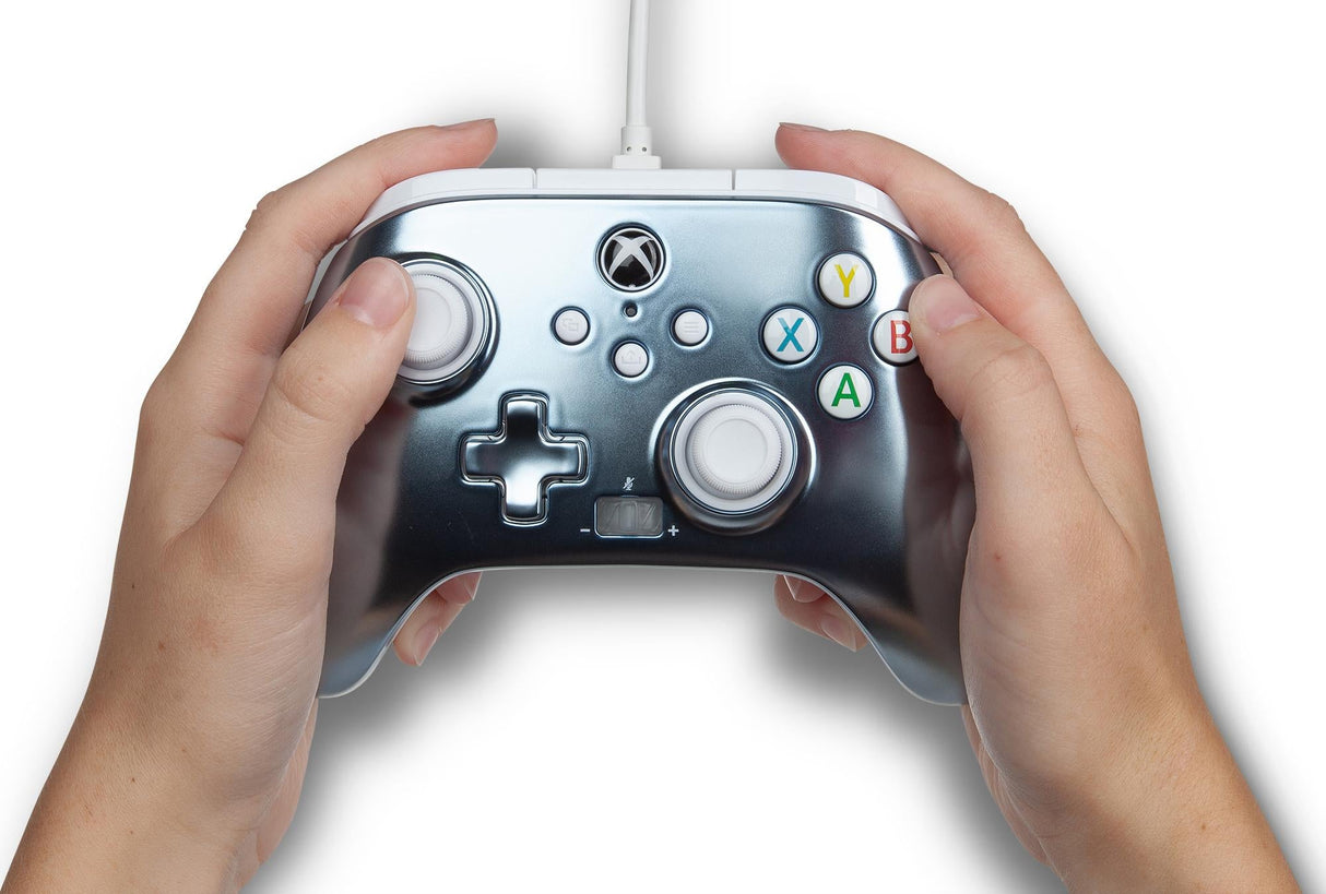 PowerA Enhanced Cabled Controller För Xbox Series X - S - Metallic Ice