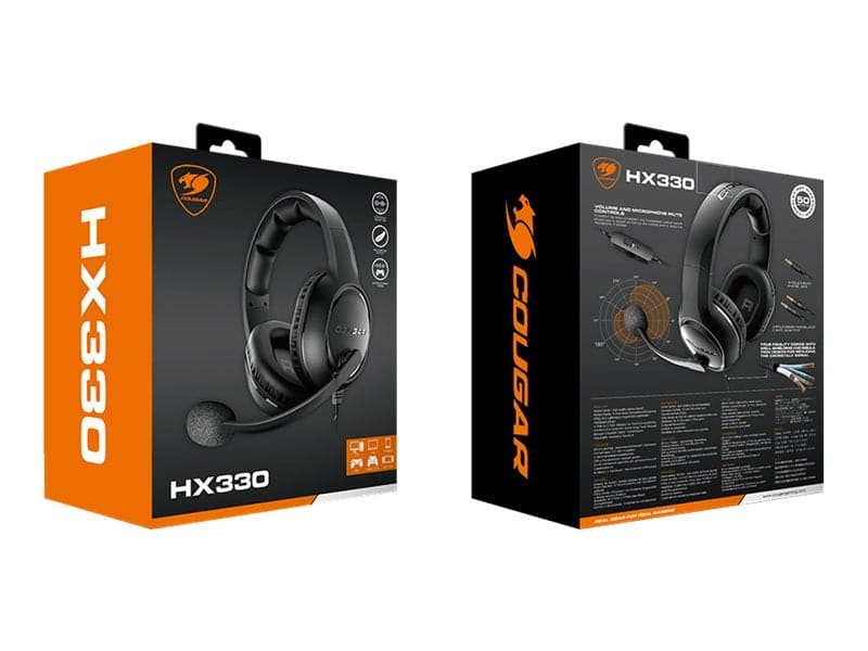 COUGAR HX330 Kabelheadset Svart