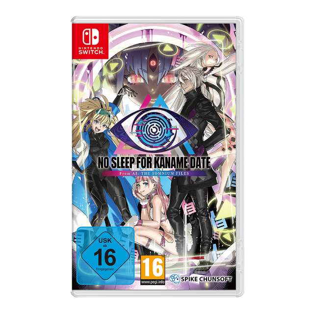 No Sleep For Kaname Date From AI The Somnium Files Aiba Edition – omslag til Nintendo Switch