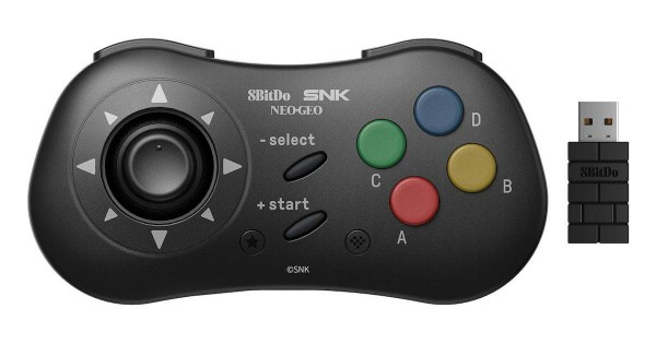 8BitDo NEOGEO Trådløs Pad - Sort 8Bitdo