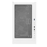 Montech X3 Glass White - 3x 140 mm statiska RGB-fläktar + 3x 120 mm statiska RGB-fläktar, sidosvängbart härdat glas