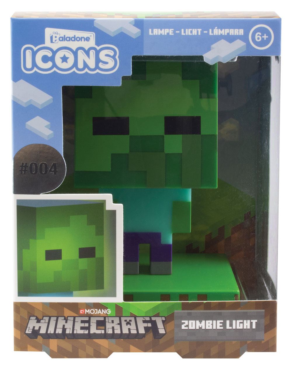 Minecraft 3D-ikon Ljus Zombie