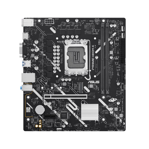 ASUS PRIME H810M-K bundkort set forfra