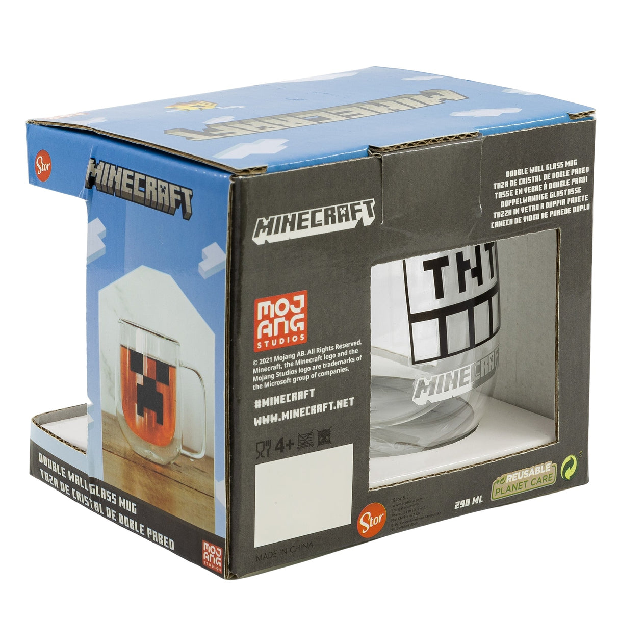 Minecraft Glasmugg - 290 ML