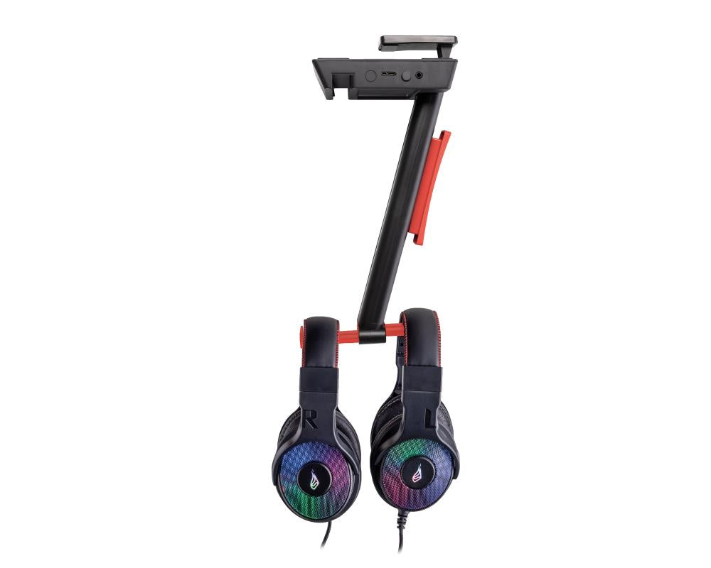 SUREFIRE - Vinson N2 Dual Gaming RGB MF Headsetstativ, Svart