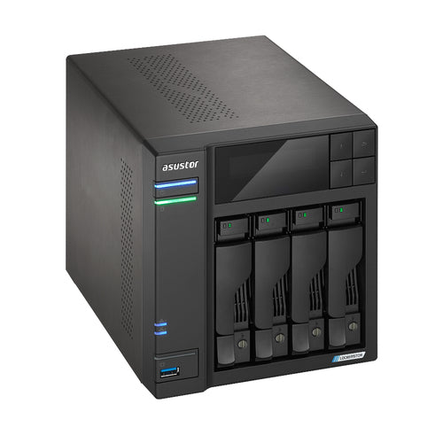 Asustor LOCKERSTOR 4 Gen2 (AS6704T) – set skråt forfra (vinkel 2)